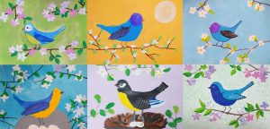 kids-painting-spring-bird