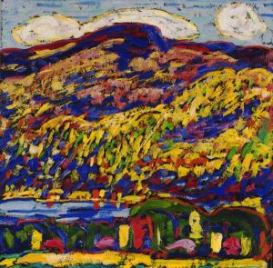 Mountain Lake, oil on canvas by Marsden Hartley