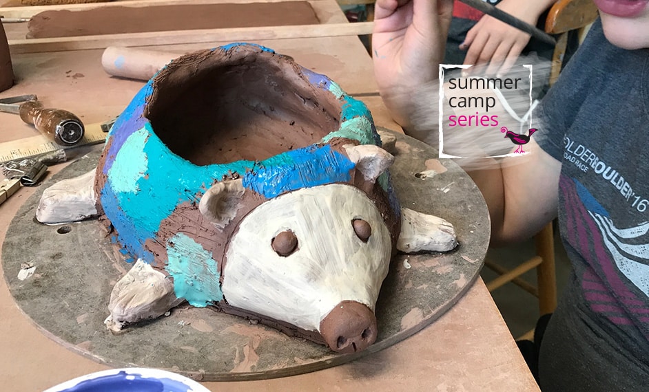 summer camp paint and clay
